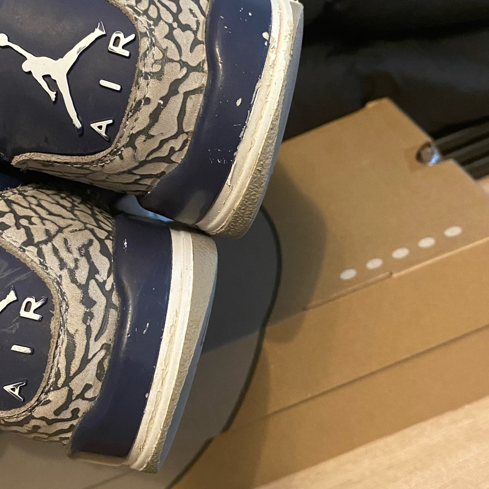 Nike Air Jordan 3 Retro Georgetown Blue- 4.5 Y- 6 W - Picture 14 of 14